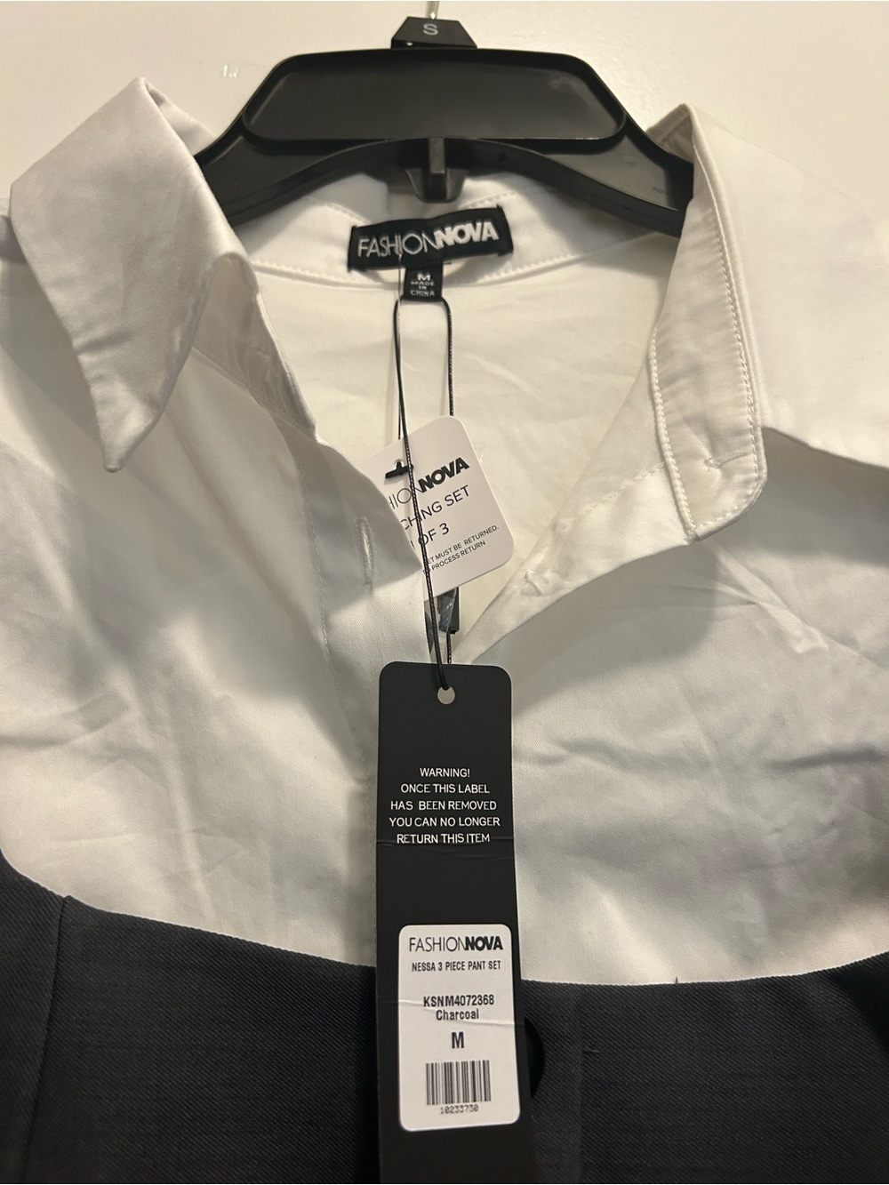 Nessa 3 piece suit…..Dress Pants, White Short Sleeve Blouse, and Vest - Picture 6 of 9